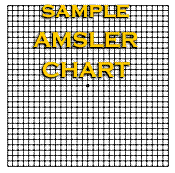 sample AMSLER CHART / GRID  used to detect Age related Macular Degeneration