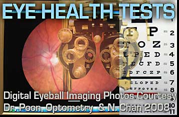 Diagnostic imaging as well as more traditional optial testing equiment used for diagnostic and prescription of eye ware